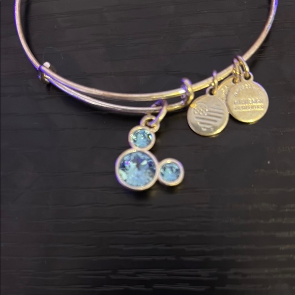 Alex and Ani Blue Mickey Crystal Charm Bracelet - Picture 2 of 3